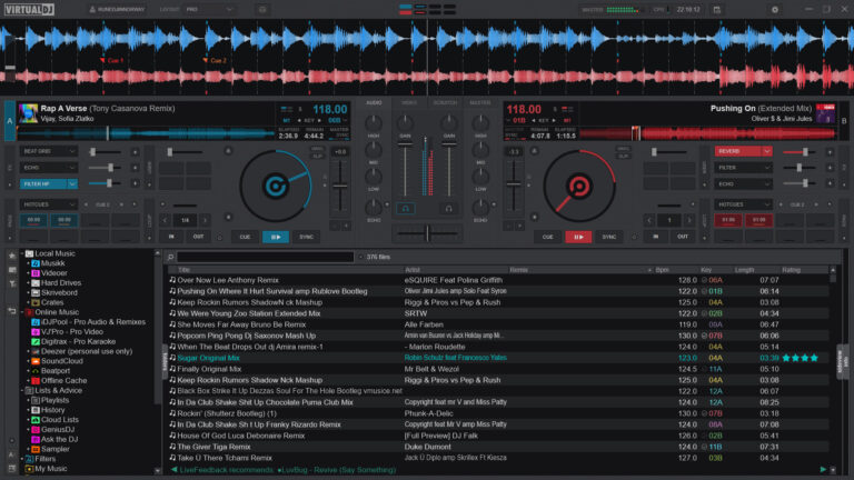Virtual DJ Display