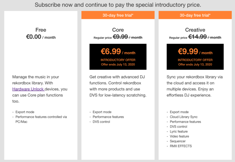 Pioneer DJ Rekordbox 6 Subscription